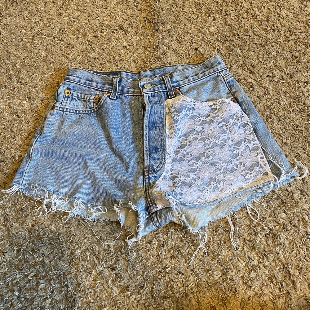 Levi Strauss | Vintage Lace Cutoff Shorts